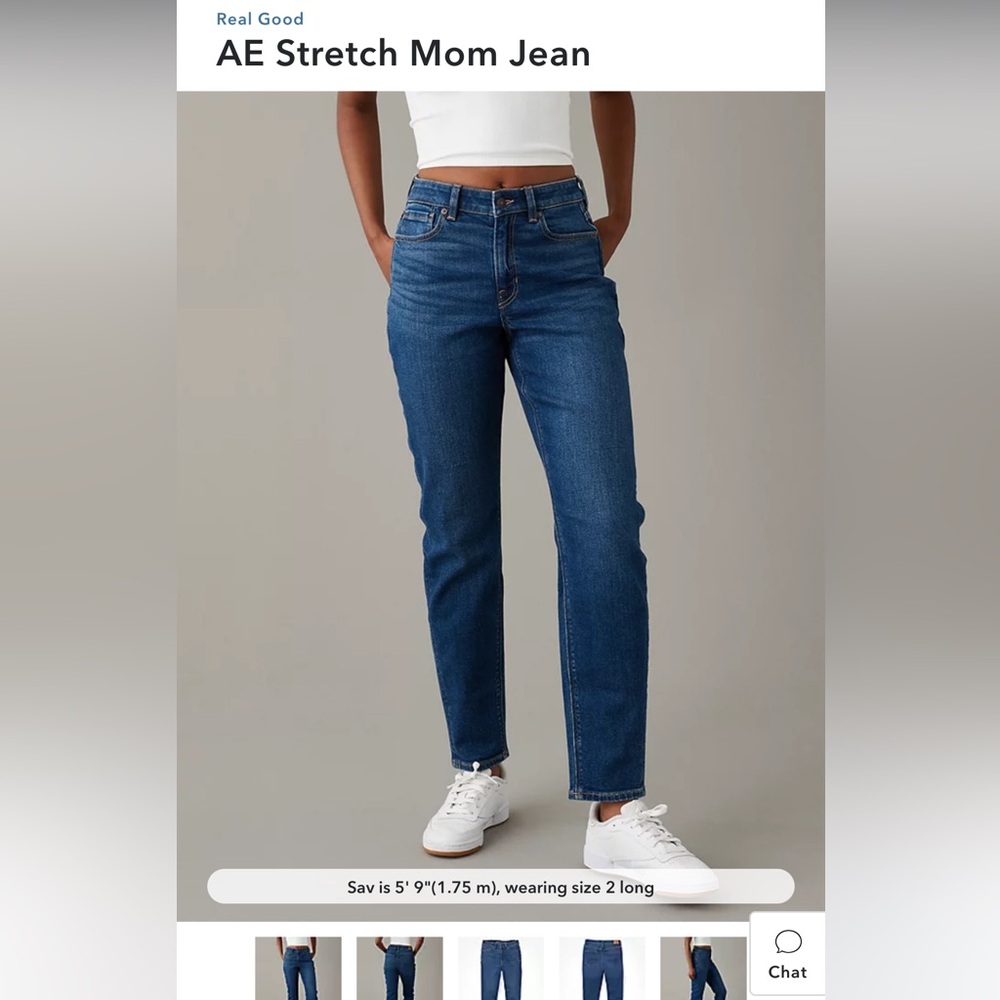 AE STRETCH MOM JEANS